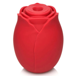Mystic Rose Sucking and Vibrating Silicone Rose Red