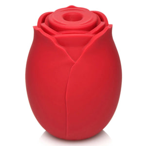 Mystic Rose Sucking and Vibrating Silicone Rose Red