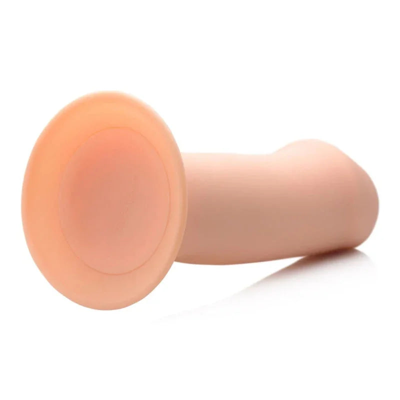 Squeezable Thick Phallic Dildo - Flesh