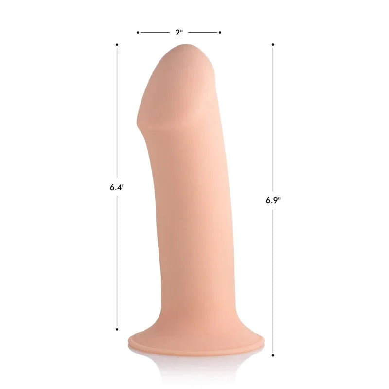 Squeezable Thick Phallic Dildo - Flesh