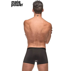 Private Screening Pot Leaf Pouch Short Black