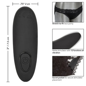 Remote Control Lace Panty Set - L/xl