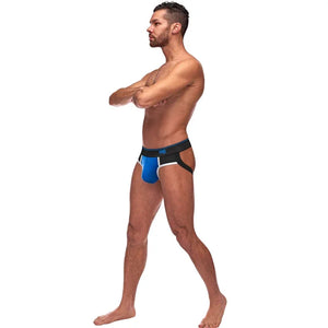 Retro Sport Panel Jock - L/ XL - Black/ Blue