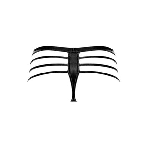 Cage Matte Cage Thong - L/ XL - Black