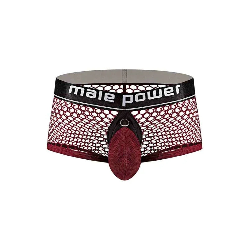 Cock Pit Net Mini Cock Ring Short - Medium - Burgundy