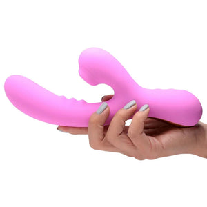 8x Silicone Suction Rabbit - Pink
