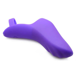 7x Finger Bang Her Pro Silicone Vibrator - Purple