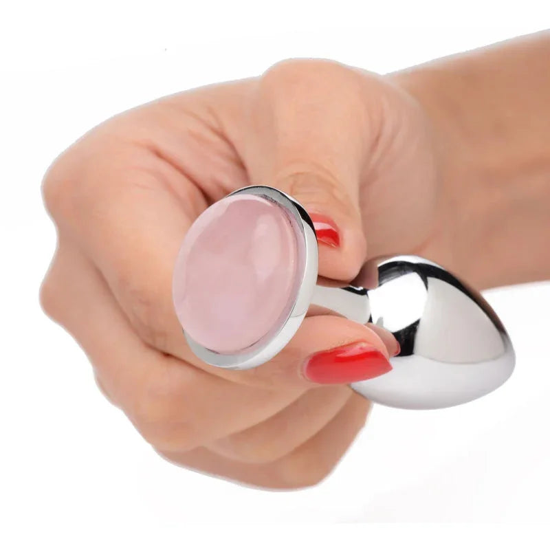 Rose Quartz Anal Plug - Small