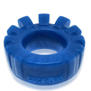 Cock-Lug Lugged Cockring - Marine Blue