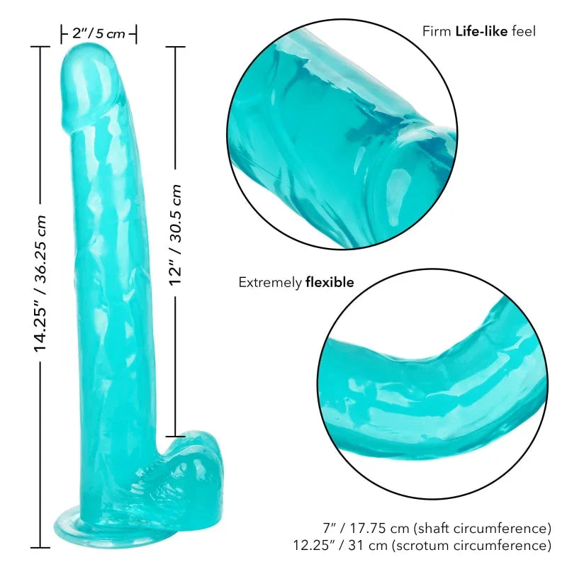 Size Queen 12 inch/30.5 Cm - Blue
