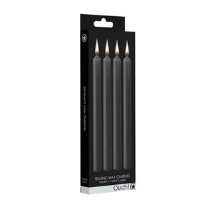 Teasing Wax Candles Large - Blk - 4-Pack