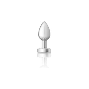Cheeky Charms - Silver Metal Butt Plug - Light Up - Small