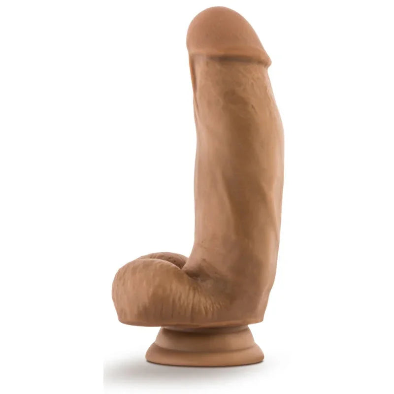 Dr. Skin Silicone - Dr. Samuel - 7 Inch Dildo With Suction Cup - Mocha