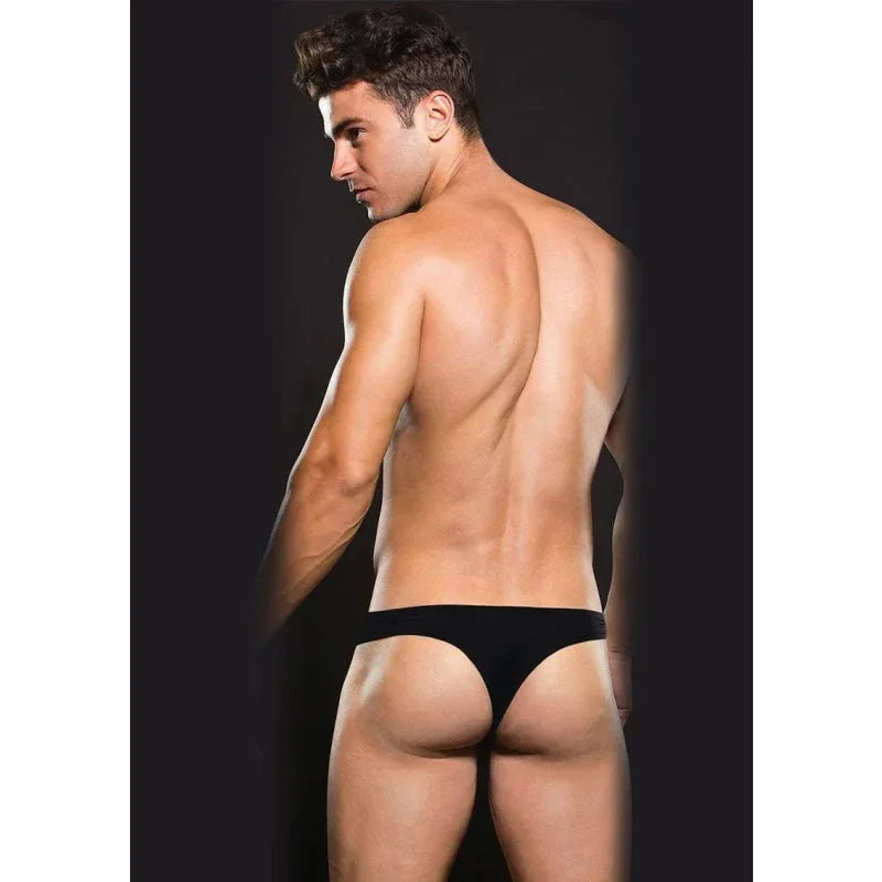 Envy Microfiber Thong - Medium/large - Black