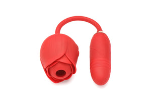Bloomgasm Romping Rose Suction and Thrusting Vibrator