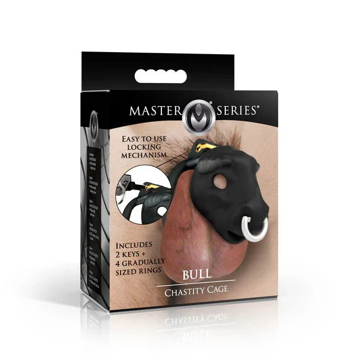 Bull Chastity Cage - Black