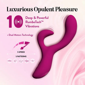 Blush Quinn Rabbit Vibrator Burgundy