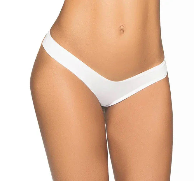 Flattering Mini Srunchy Panty - Small/medium - White