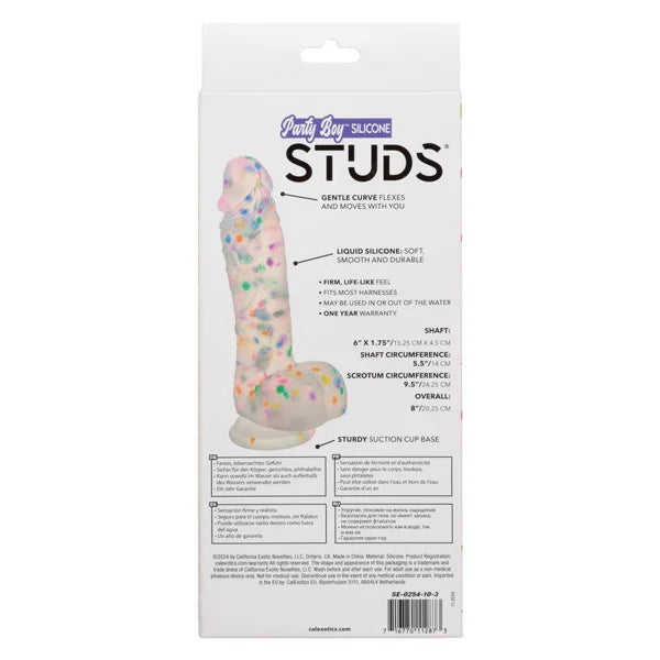 Party Boy Silicone Studs 6"/15.25 Cm