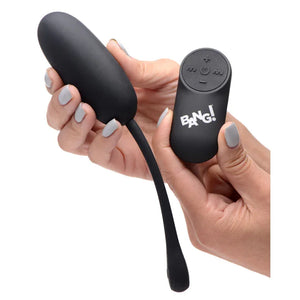 28x Plush Egg and Remote - Black - MyPleasure