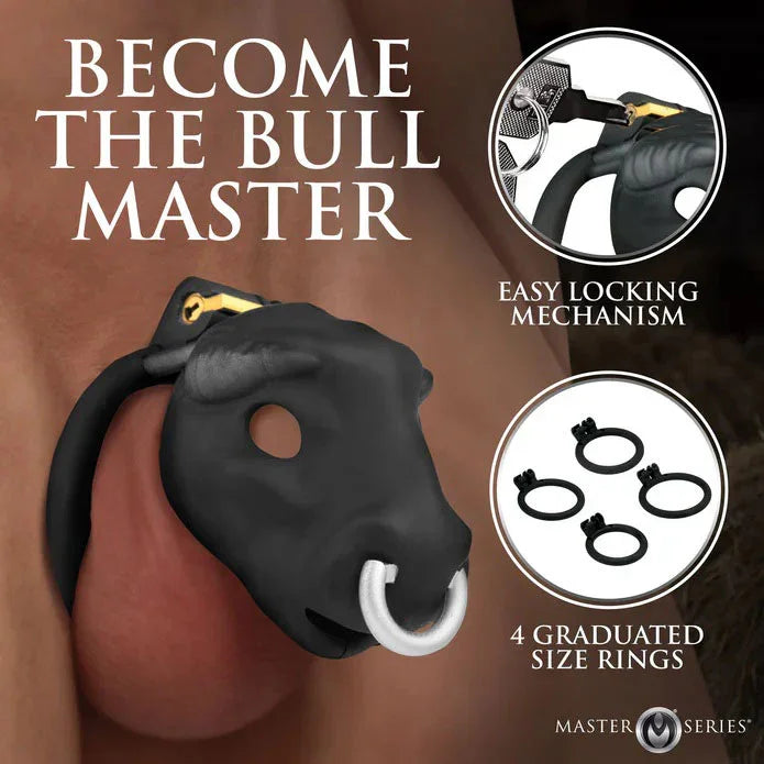 Bull Chastity Cage - Black