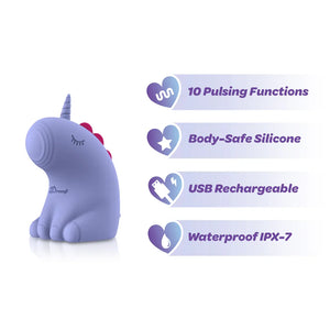 (Presale Only) - Dreamii Pulse Pulsing Unicorn Stimulator - Mystical Purple