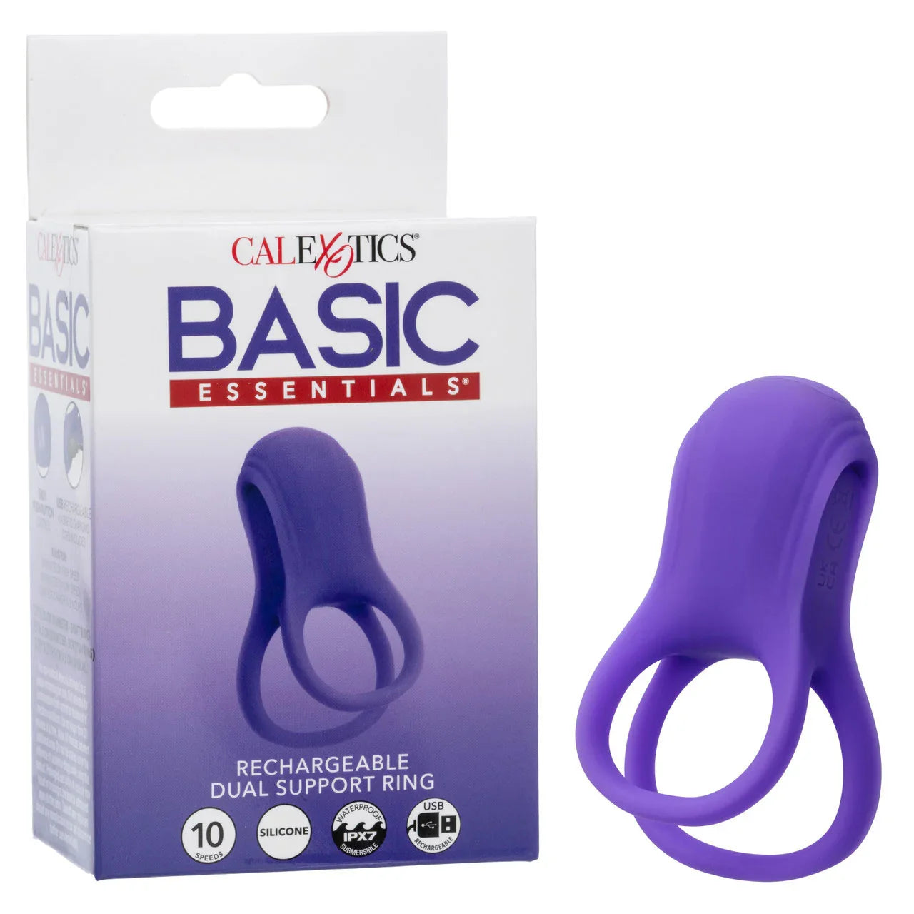 Basic Essential Rechargeable Dual Support Ring - Purple