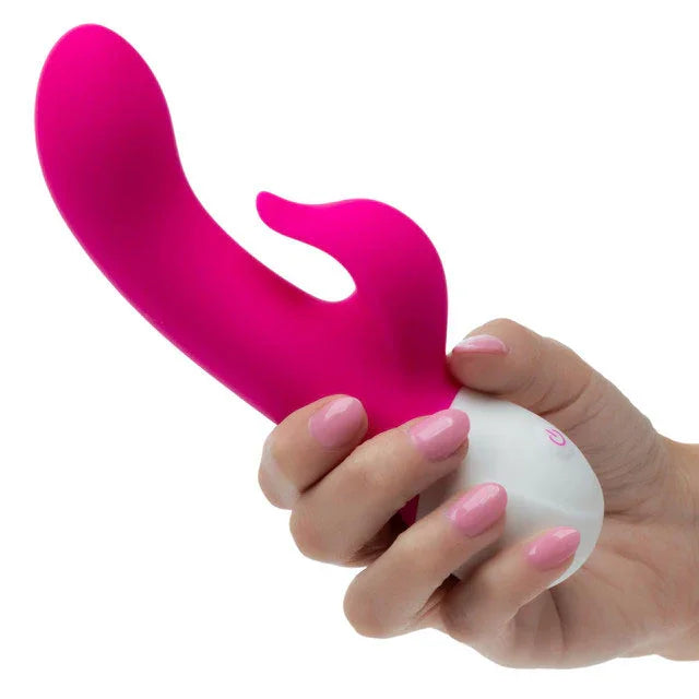 Basic Essentials Rechargeable Dual Pleaser - Pink