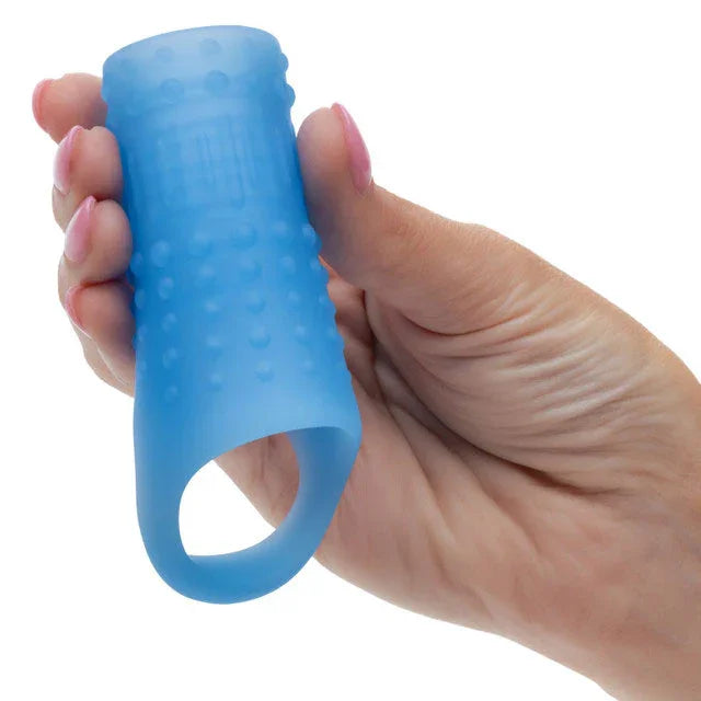 Basic Essentials Liquid Silicone Pleasure Enhance - Blue