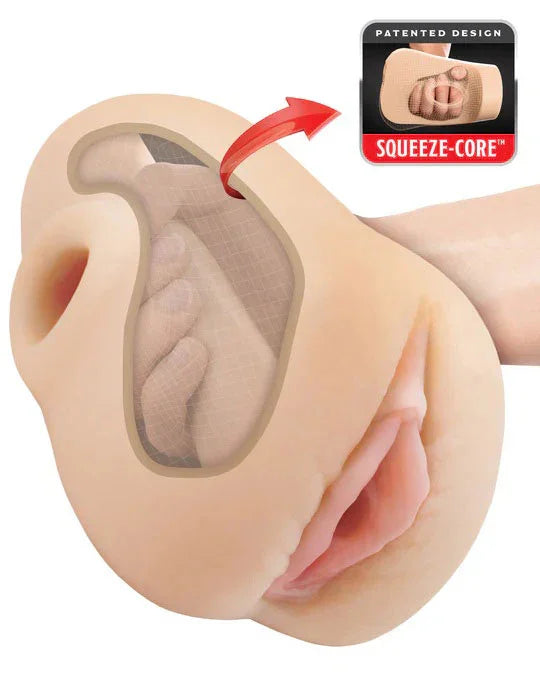 Pdx Plus Pussy Pounder Squeeze Stroker - Light