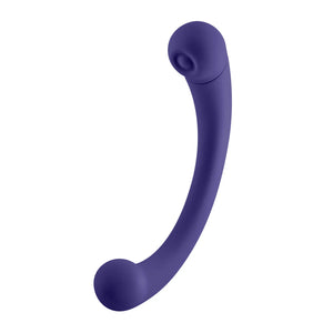 Aluna Dual Stimulating Arc Vibrator - Dark Purple