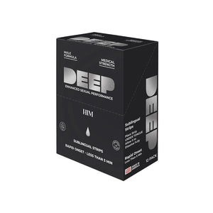 Deep - Him - Sublingual Strip - 12 Pack Display