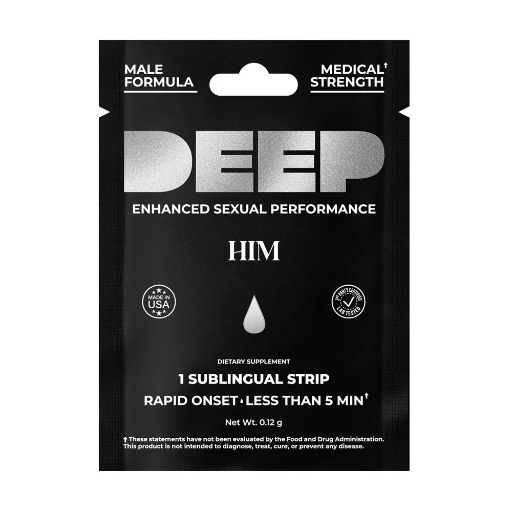 Deep - Him - Sublingual Strip - 12 Pack Display