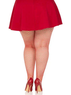 Industrial Net Pantyhose 1x 2x Red