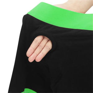 Strap on Boxer Shorts- Blk/grn Xl/xxl