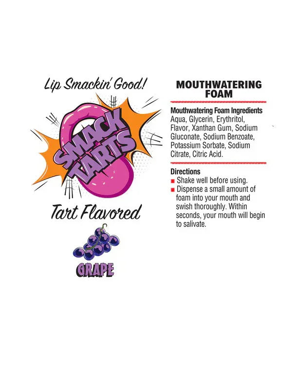 Smack Tarts Mouthwatering Foam 2.7oz - Sour Grape