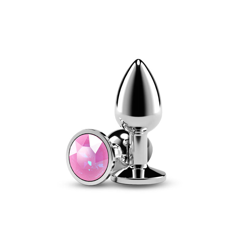 Rear Assets Silver Small Pink Gem