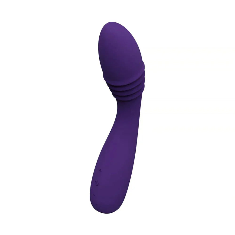 Ohni Rechargeable G-Spot Thrusting Vibe - Purple