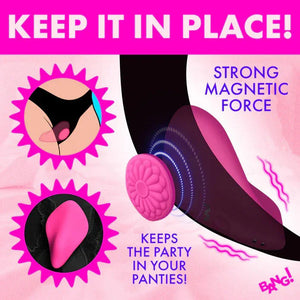 Silicone Panty Vibe With Digital Remote - Pink