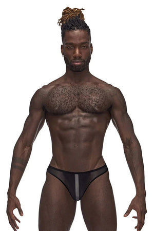 Landing Strip Bikini Brief - Large - Black