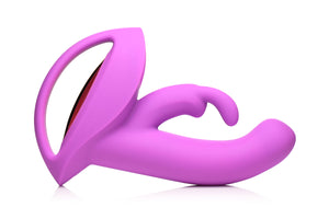 INMI 12X Come-Hither Rocker Come Hither Silicone Vibrator Purple.