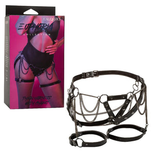 Euphoria Collection Thigh Harness With Chains - Black