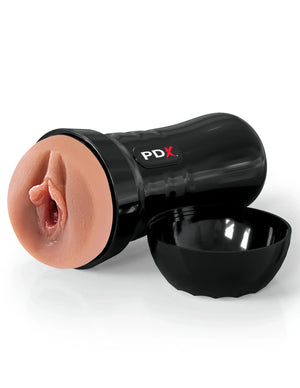 PDX Extreme Wet Pussies Super Juicy Snatch Stroker - Brown