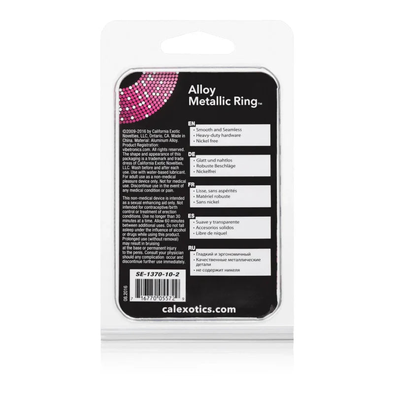 Alloy Metallic Ring - Medium - MyPleasure