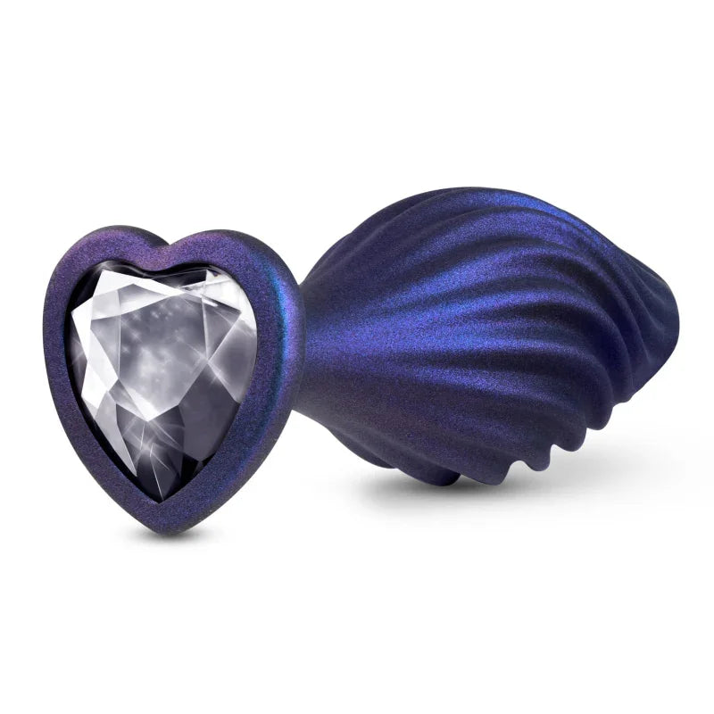 Anal Adventures Matrix - Swirling Bling Plug - Sapphire