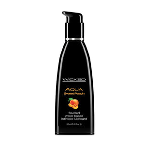 Aqua Sweet Peach Flavored Water Based Lubricant - 2 Oz. / 60 ml - MyPleasure