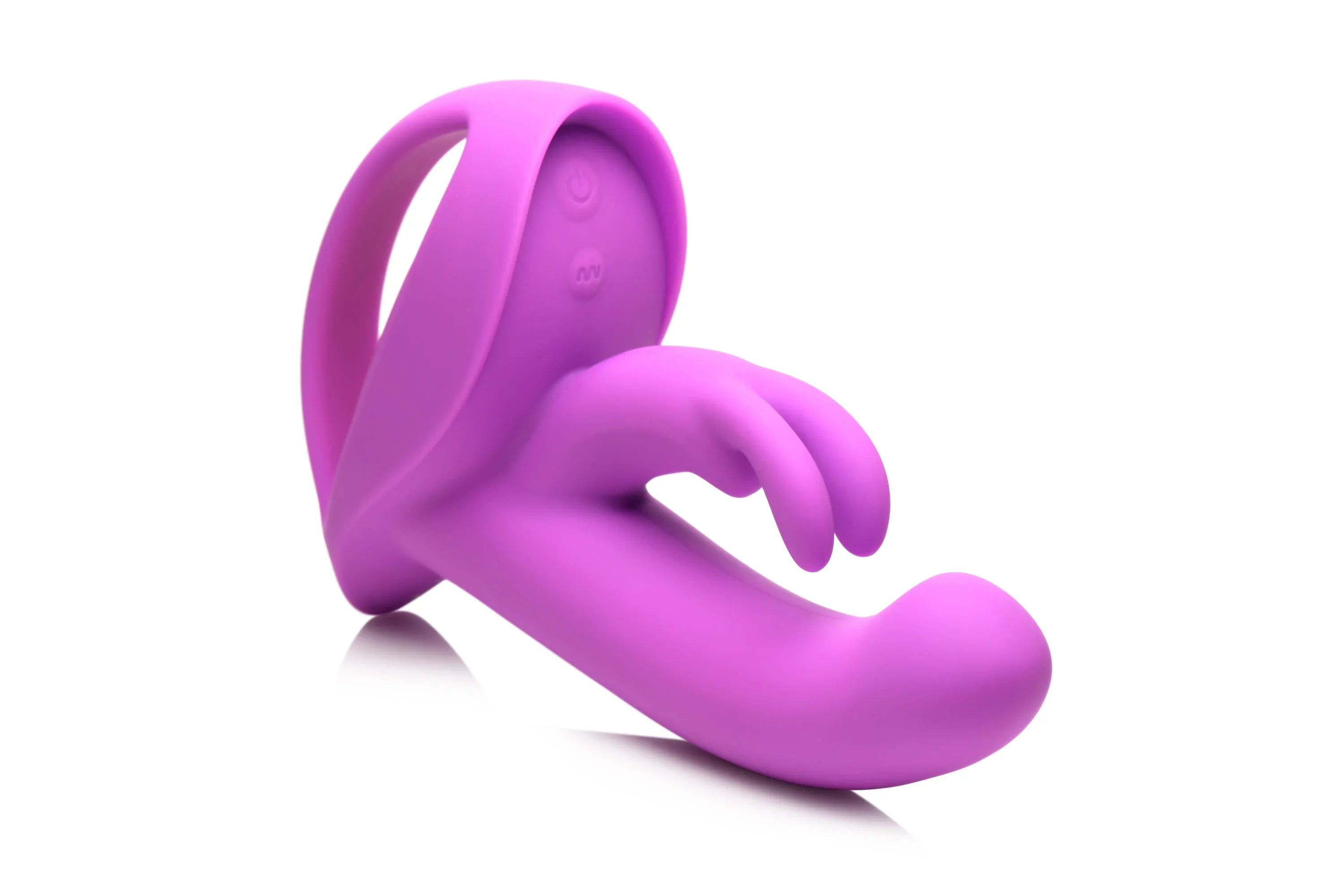 INMI 12X Come-Hither Rocker Come Hither Silicone Vibrator Purple.