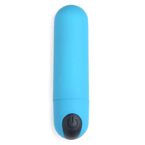 Bang Vibrating Bullet With Remote Control - Blue - MyPleasure