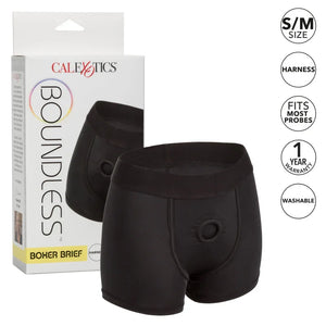 Boundless Boxer Brief - S/m - Black - MyPleasure