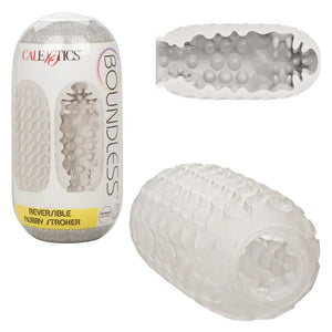 Boundless Reversible Nubby Stroker - Clear - MyPleasure
